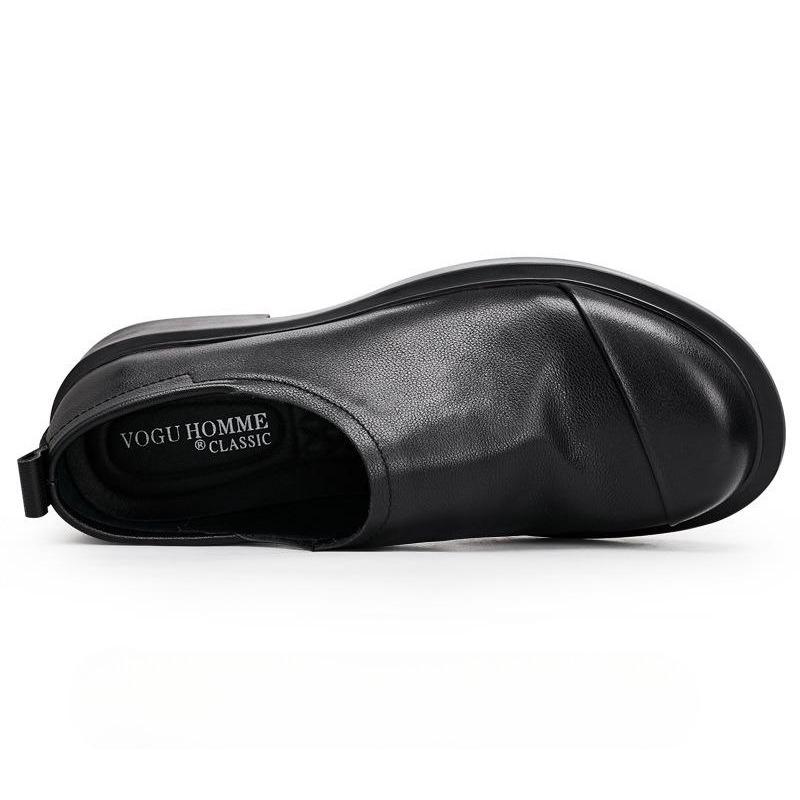 Кожаные дышащие мужские деловые повседневные кожаные туфли с мягкой подошвой, ленивые мокасины для мужчин