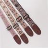 Multi-Color Guitar Strap Embroidery Adjustable Neck Strap Durable Bass Strap  for Bass Guitar