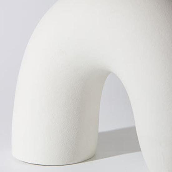 Белая керамическая витая ваза для цветов Современная матовая минималистичная богемная сплошная цветная гостиная офисная спальня настольная ваза для растений украшение