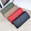 Fashion Long Wallets Soft Leather Tri-fold Card Holder Purses for Women Ladies Handbags GZW