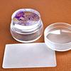 Clear Nail Art Stamping Silicone Stamper + Scraper DIY Manicure Transfer Tool