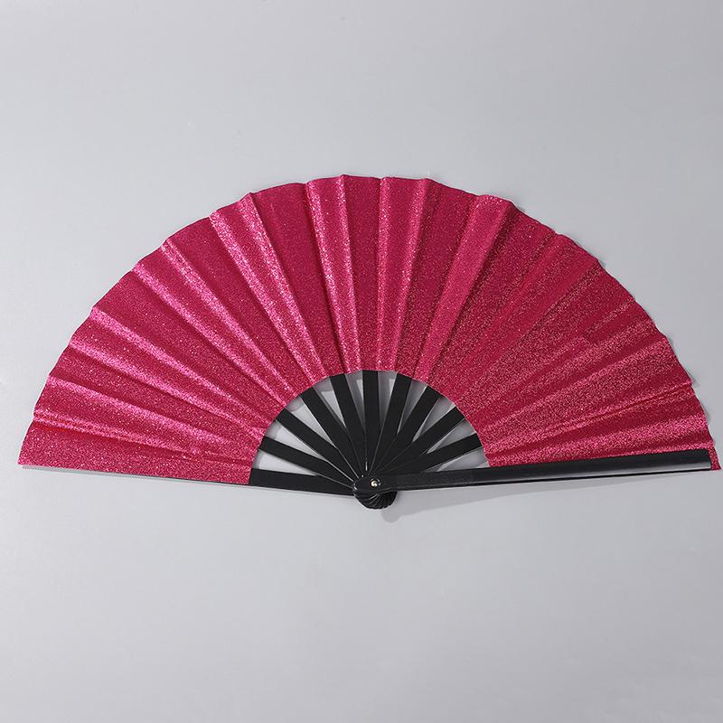 Gradient Colorful Rainbow Folding Fan 1Pc Handheld Dance Cooling Fan for Stage Performance Outdoor