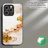 Золотой конь в галопе Подходит для iPhone 16E 17 Pro Max 15 Pro 14 13 Plus 12 mini 11 16 Air 17Pro магнитостойкий Стеклянный чехол для телефона
