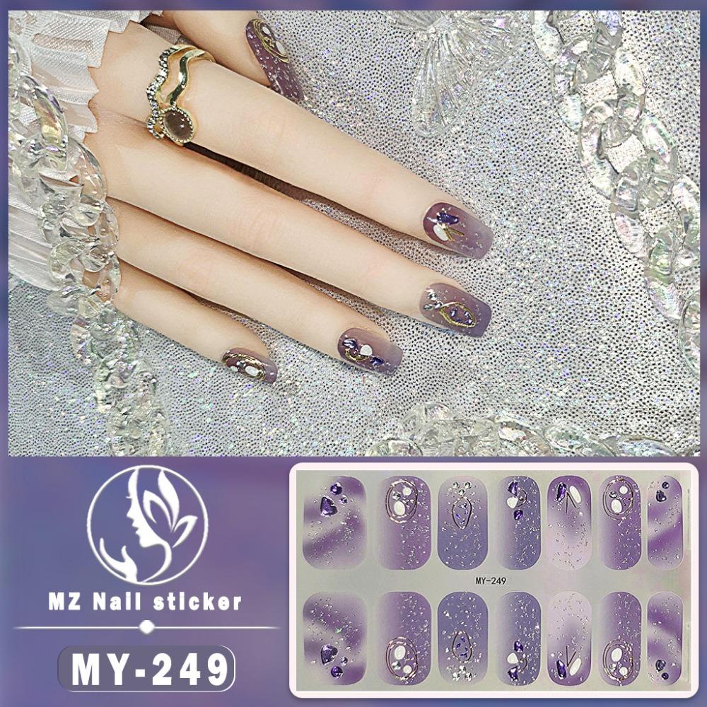 Трехмерная водонепроницаемая самоклеящаяся пленка для гель-лака, не требующая запекания, полная наклейка, европейская и американская сексуальная пленка для ногтей, бумага для ногтей