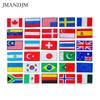 5pcs World Flag Embroidery Cloth Sticker Armband Velcro DIY Patches Embroidery Cloth Stickers