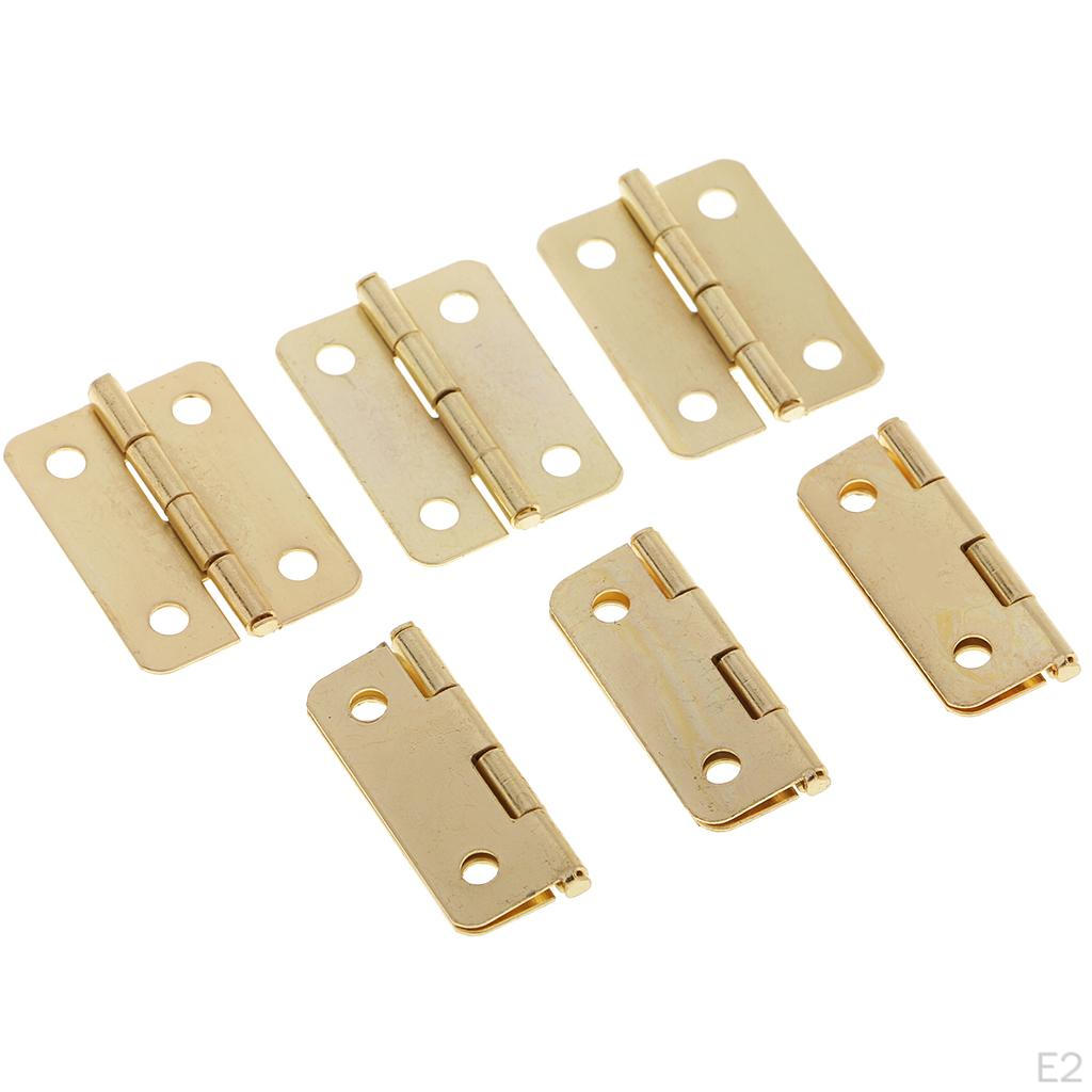 50 шт., ретро шкаф, мини-петли для кукольного домика, деревянные дверные петли