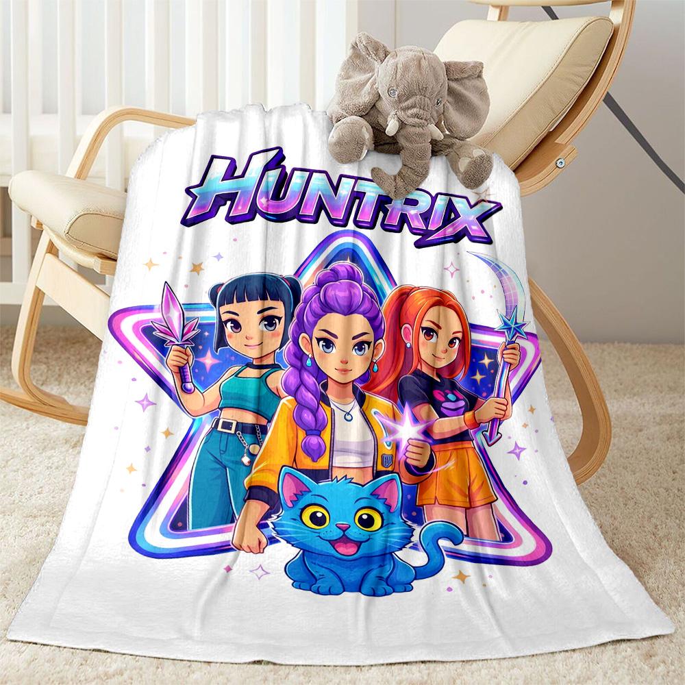 K-pop Stars Shine Bright Blanket Soft & Cozy Great for Bed Office Chair Livingroom Four Seasons Multipurpose Modern Style