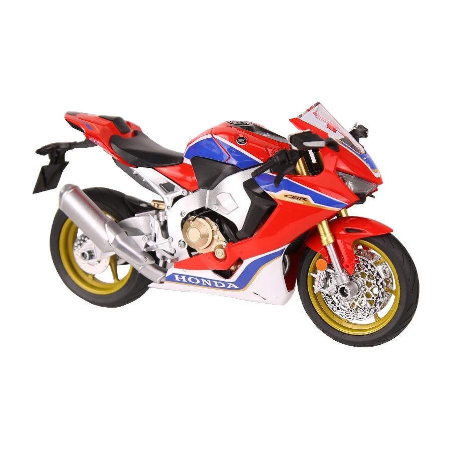 1/9 Масштаб Мотоцикл Honda CBR 1000RR HRC Игрушка для Детей Гоночная Модель Литой Миниатюрный Большой Размер Со Светом Коллекционный Подарок Мальчику Ребенку