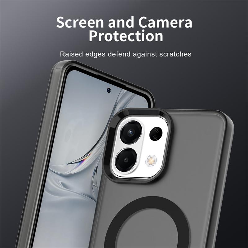Transparent Phone Case For Oppo K13x Case Oppo K13x Magnetic Adsorption Wireless Charge Back Cover For Oppo K13x Case 6.67 inch