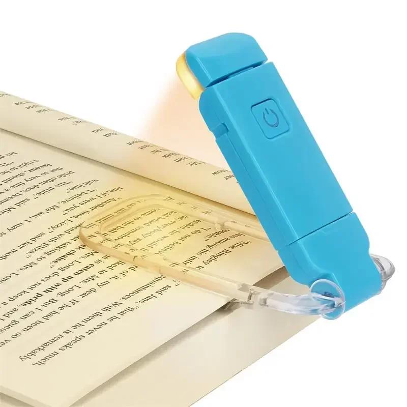 Lamp Book Lights Led Clip-on Desk Portable Indoor Bookmark Usb Rechargeable Table Reading Lighting. Light Night