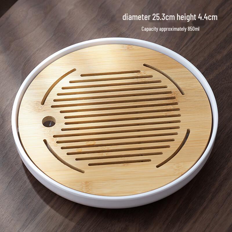 ME Modern Bamboo Tea Tray with Water Storage