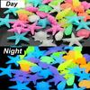 100Pcs/Pack Marine Luminous Stones Colorful Stones Simulating Shell Starfish Fish Tank Pebbles Fairy Garden Yard Ornaments