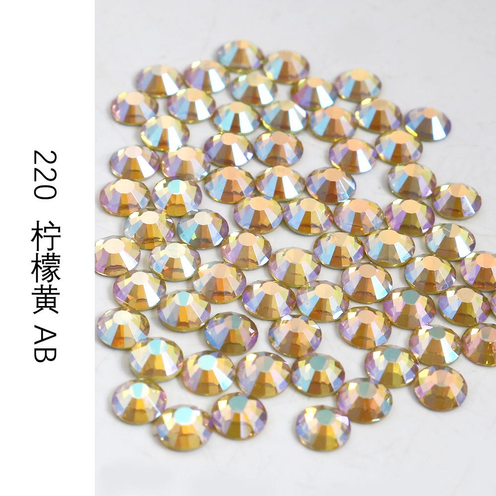 Ss3-Ss30 Разноцветные Стразы AB Стекло Плоское Дно Стразы-Бриллианты Кристалл Цветные Круглые DIY Наклейки для Маникюра Бриллиант