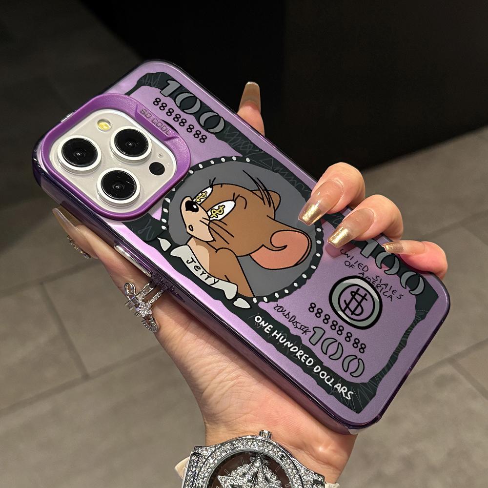 Money Jerrys Toms Phone Case for Xiaomi Redmi 15C 14C 13C 12C 10 Note 15 14 13 12 Pro Plus 4G 5G Silver Hard Cover