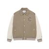 Covernat Logo Color Block Design Single Breasted Long Sleeve Jacket Unisex jackets Beige CO2403JK14BE