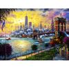 Полный круглый уличный пейзаж Алмазная вышивка Мозаика Вышивка 5d Diy Алмазная картина Домашний Декор Подарки Новый