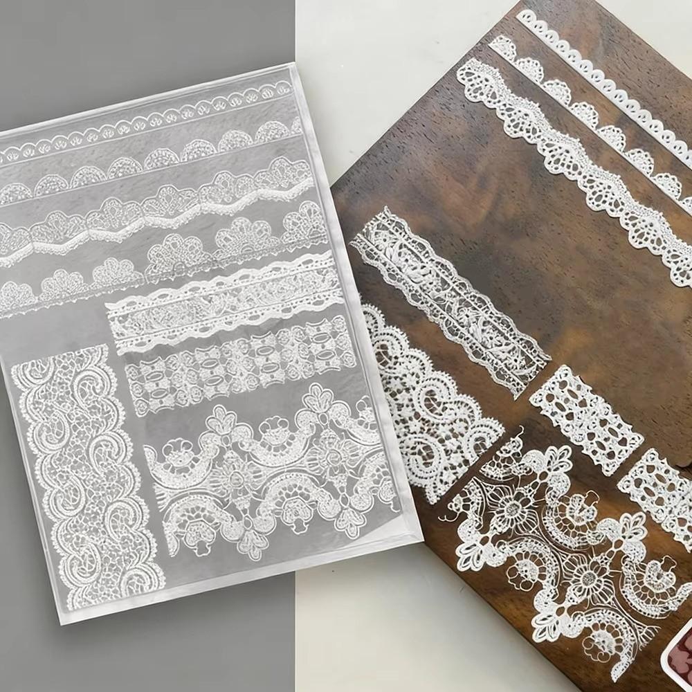 Reusable 3D Nail Molds Transparent Lace Nail Mold Hot Sale Nail Art Molds Manicure Charms Making