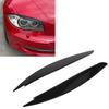 2 Pcs Headlight Eyebrow Front Left Right Light Eyelid Trim Cover for 1 Series E81 E82 E87 E88 2006 to 2013