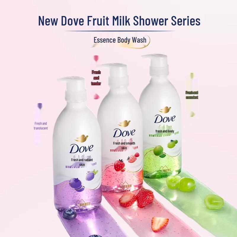 Dove Sweet Strawberry & Oat Milk Essence Shower Gel