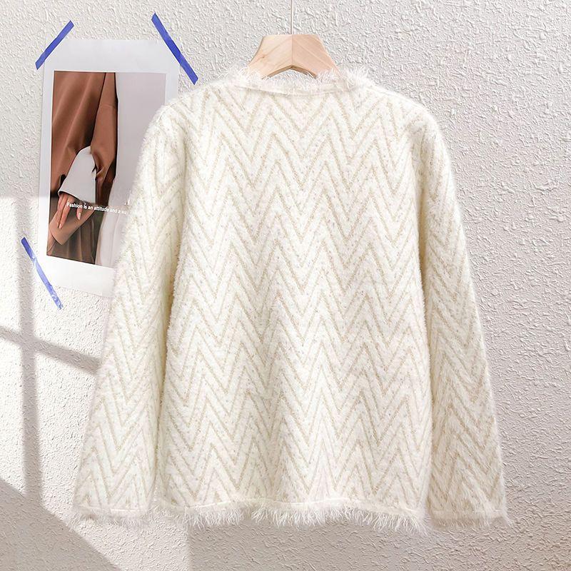 Мягкий и удобный трикотаж, женский свободный крой, кардиган, свитер, женская осенне-зимняя куртка