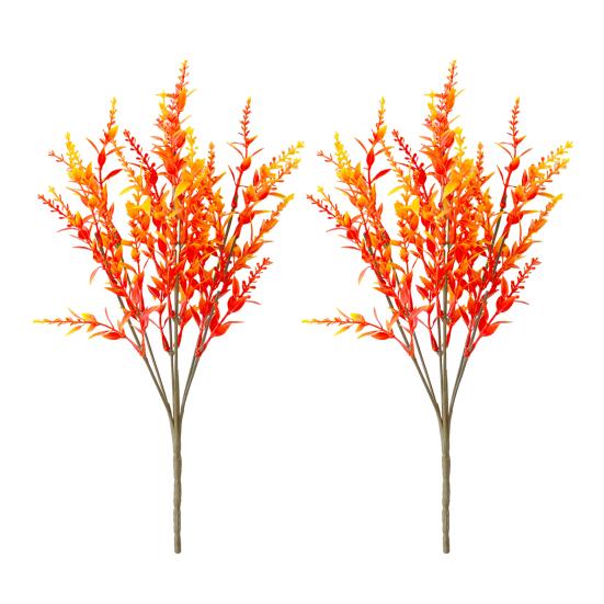 2 шт./компл. Осенний искусственный цветок, реалистичный поддельный лист эвкалипта, Хэллоуин, День благодарения, фестиваль урожая, комнатные и уличные искусственные цветочные растения, украшение