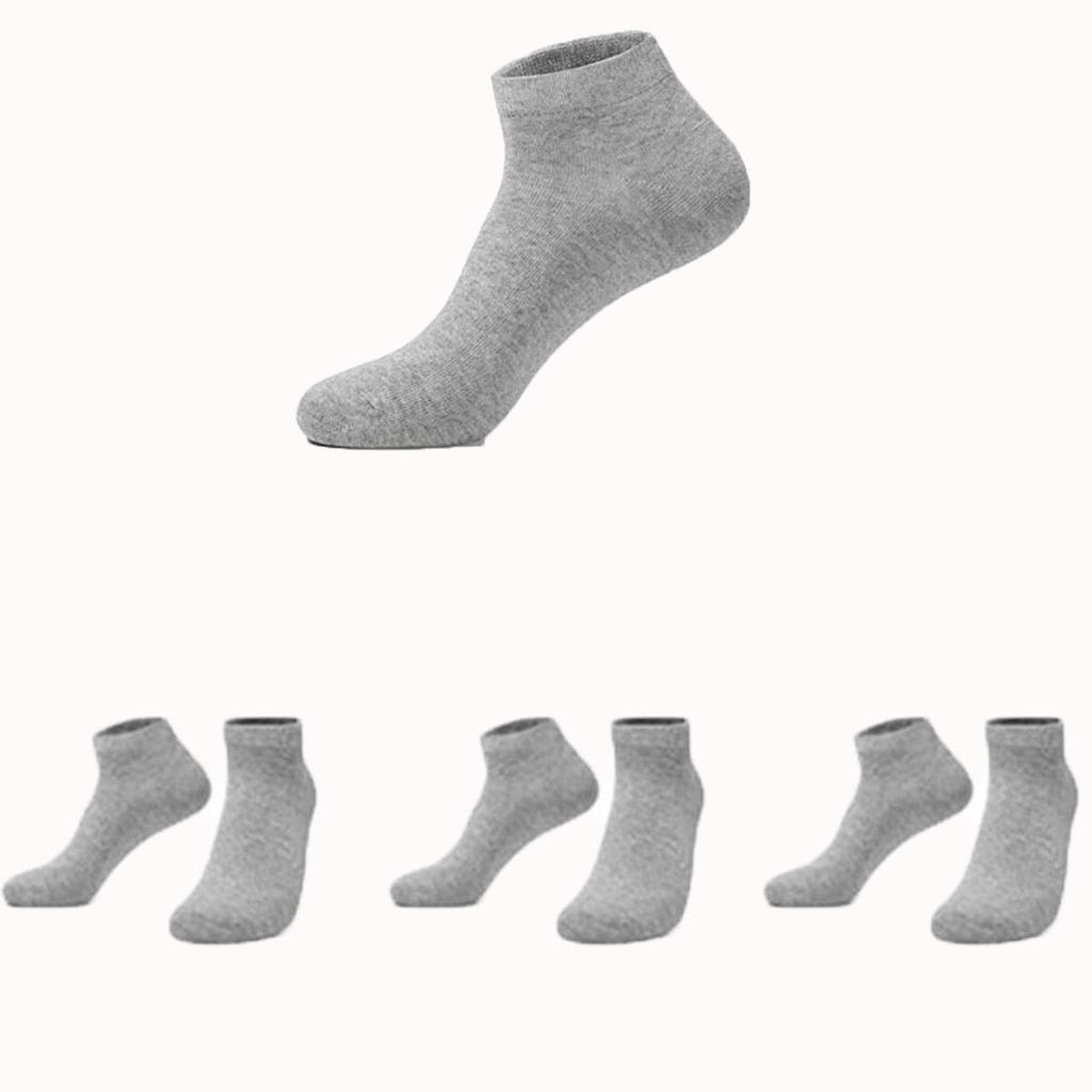 Мужские короткие носки из 3 предметов из чесаного хлопка, экономичные спортивные носки