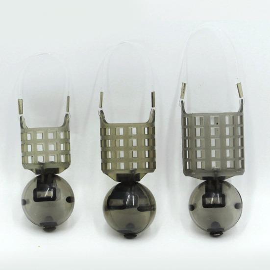 Корзина для кормушки для рыб, ловушка для рыболовной приманки, клетка, кормушка для крупных приманок с наполняемым поплавком-шариком, подарок для любителей рыбалки