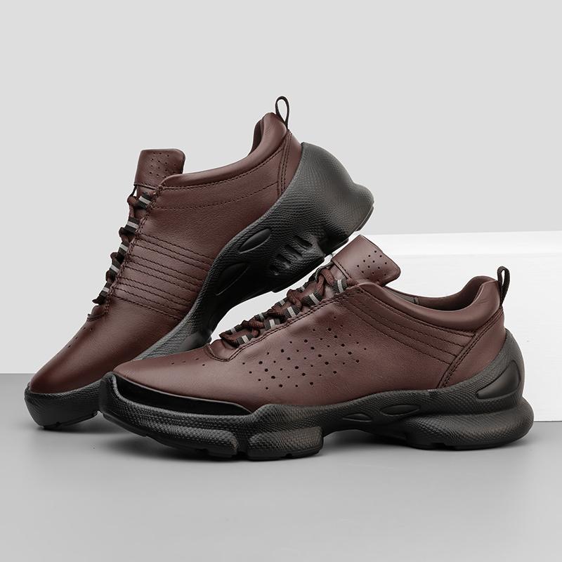 Fashion Men's Genuine Leather Sneakers Casual Sports Shoes for Men Breathable Walking Running Shoes 2025 New Fashion Athletic Footwear