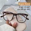Finished Ladies Myopia Glasses Retro Anti Blue Light Blocking Near Sight Eyeglasses Optical Prescription Short-sight Eyewear