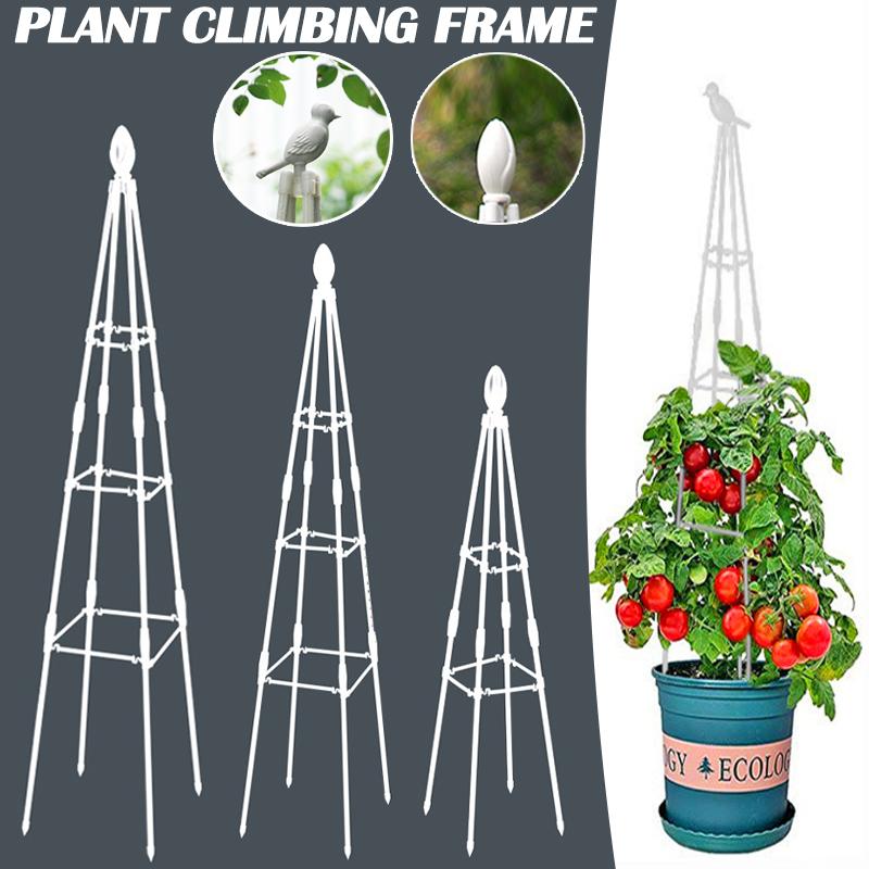 Outdoor Garden Metal Obelisk Climbing Plant Support Frame Trellis New
