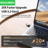 Rocoren USB Type C OTG Adapter USB C Male to USB 3.2 Female Cable Converters For Macbook Samsung S23 Xiaomi 10 Gbps Type-c OTG 3