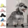 4 шт./компл. Регулируемые сетчатые ботинки для собак, дышащие кроссовки для собак, защитные ботинки для питомцев, для прогулок на улице