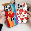 Ударопрочный чехол Bad Bunny Heart для iPhone 17 Air 16 16E 15 Pro Max 14 Plus 13 Mini 12, задняя крышка, противоударный Fundas