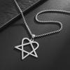 Wind Hollow Love Triangle Simple Plated Pendant Necklace