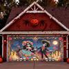 Decoration banner for the Day of the Dead garage | Made of polyester, featuring a traditional dressed skeleton design