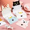 6PCS Ins Blessing Thank Envelope Folded Cartoon Greeting Card Birthday Greeting Card