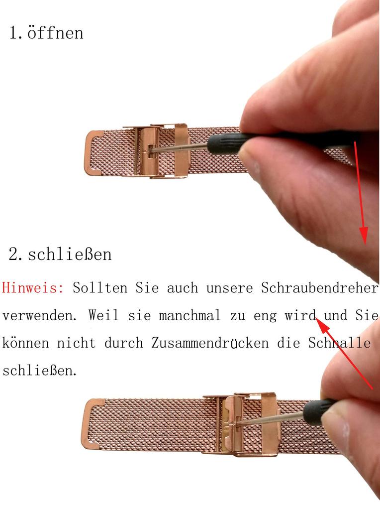 Hannah Martin Wristwatch Stainless Steel Quartz Rose Gold Women's Ultra-Thin (White Dial, Strap)