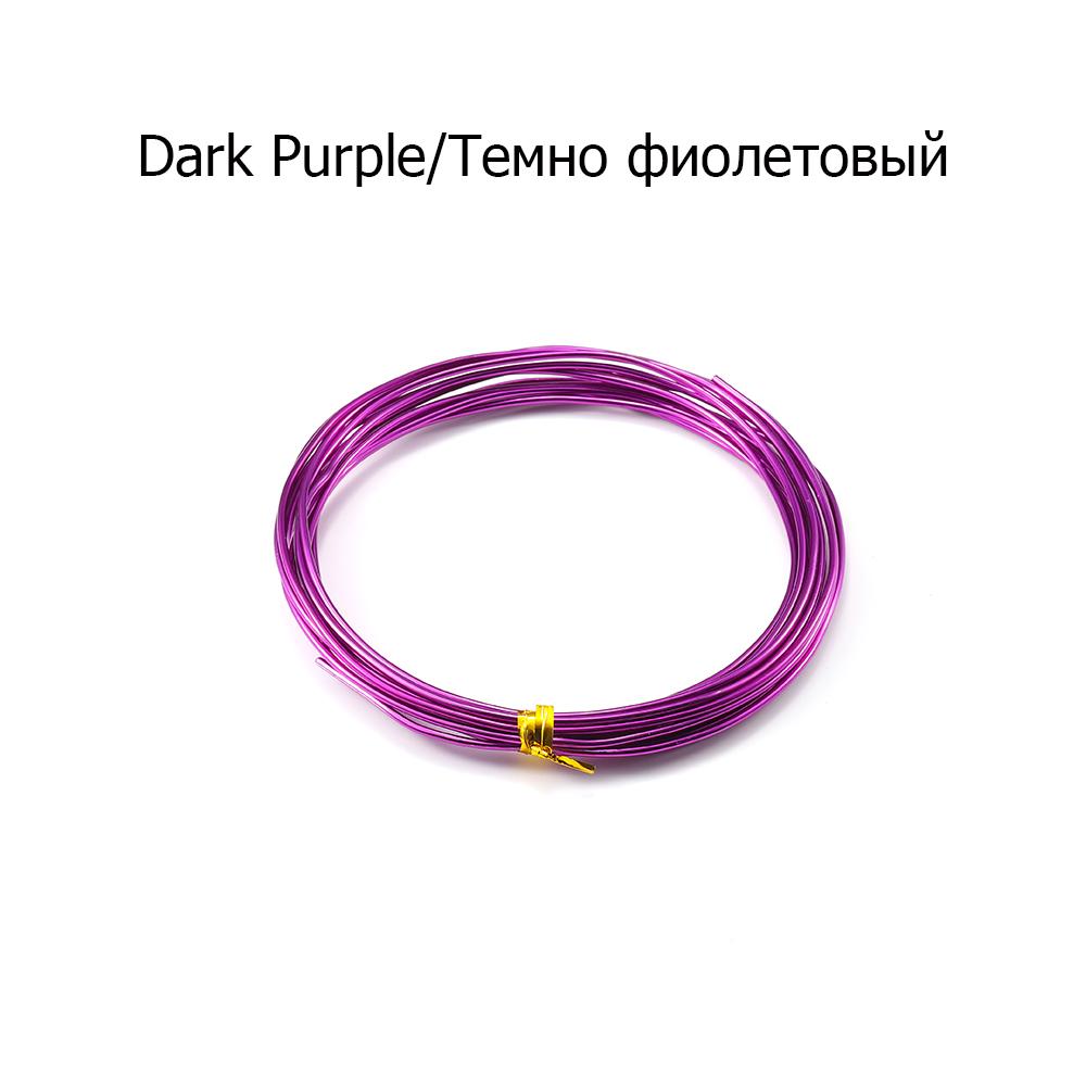 2-10 м/рулон, мягкая анадированная металлическая алюминиевая проволока, универсальная окрашенная проволока ручной работы для рукоделия, флористики для изготовления сережек «сделай сам», ювелирных изделий