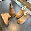 Новые теплые зимние ботинки женские 2025 зимние на толстой подошве универсальные ботинки женские ретро флисовые женские ботинки повседневные ботинки мартин