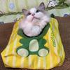 Canvas Pet Carrier Tote Breathable Head‑out Bag Opening Outdoor Walking Pet Carry Pouch for Small Dog Cat Cartoon Crossbody Bag