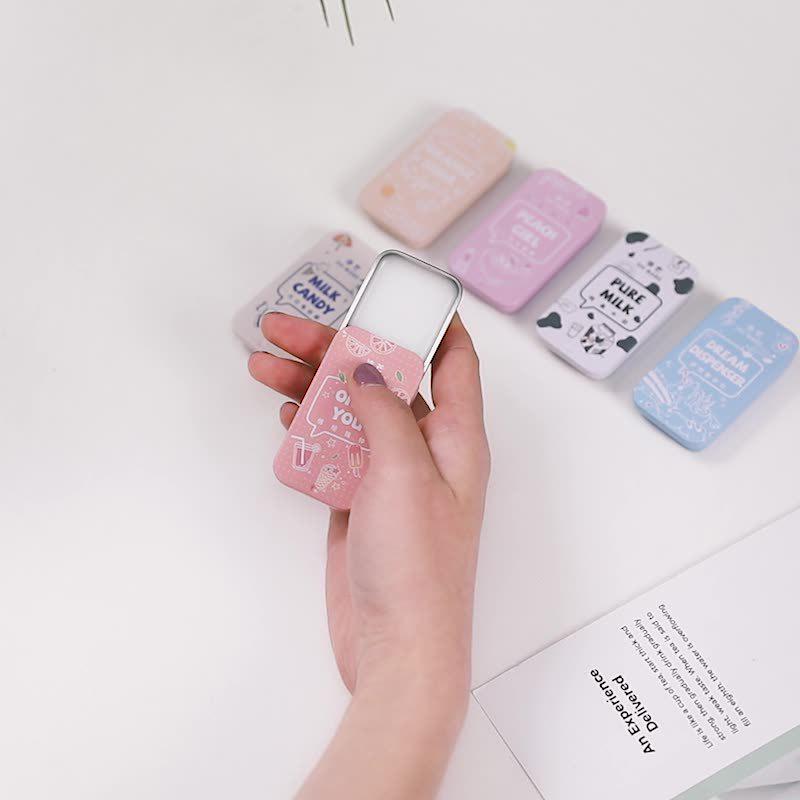 Shi Mang Peach Milk Portable Solid Perfume Balm - Long-lasting Light Fragrance for Students