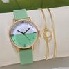 Новые женские часы Желейный цвет Розовое золото Циферблат Студенческие Спортивные Повседневные Силиконовый ремешок Женские Кварцевые Наручные часы Подарок Часы Reloj