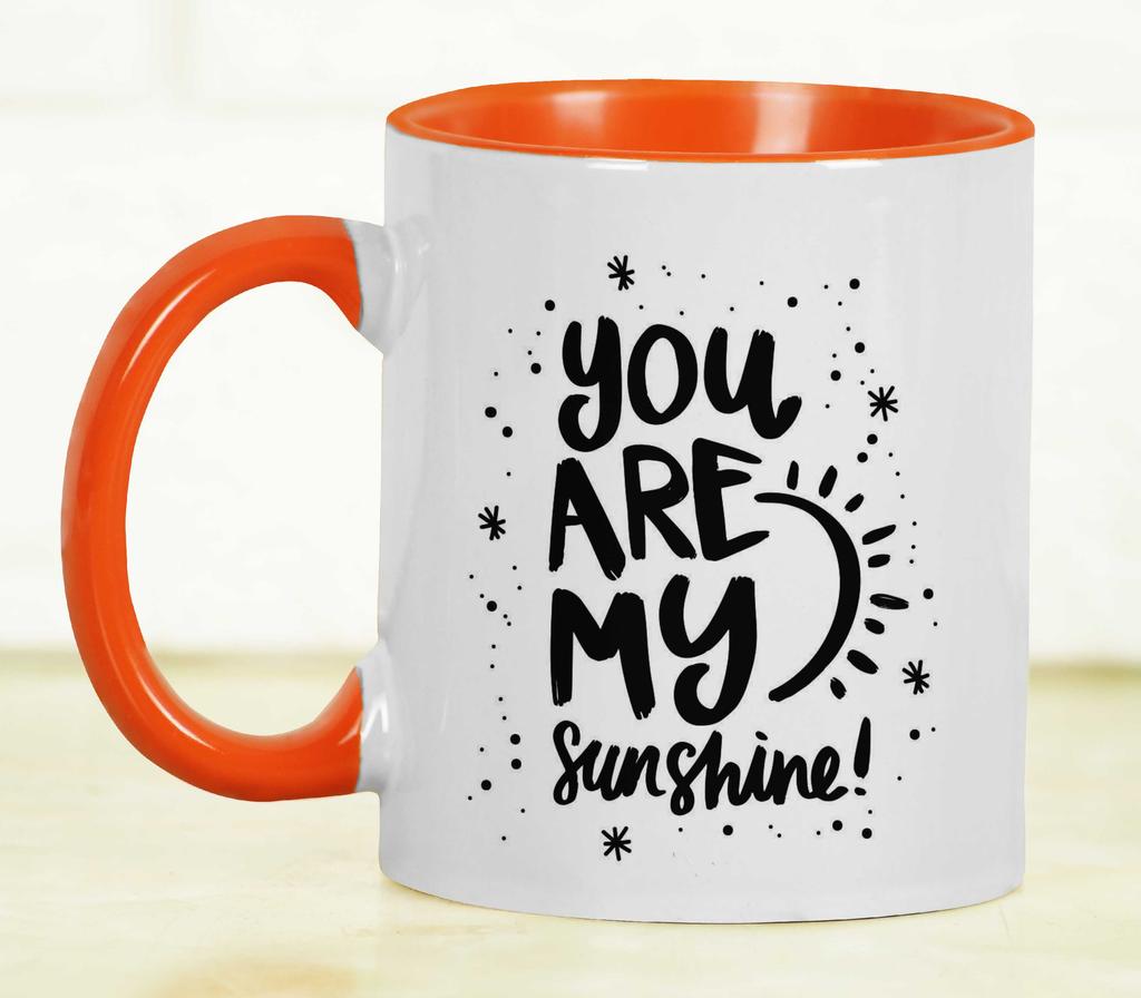 Inkdotpot Керамическая кофейная кружка You Are My Sunshine с цитатами для пары, 11 унций, отлично подходит для годовщины помолвки, бакалавра и девичника