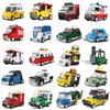 Racing Car Bus Engineering Vehicle Ambulance Pull Back Model Building Blocks Brick Toys Children Boys Compatible With Lego