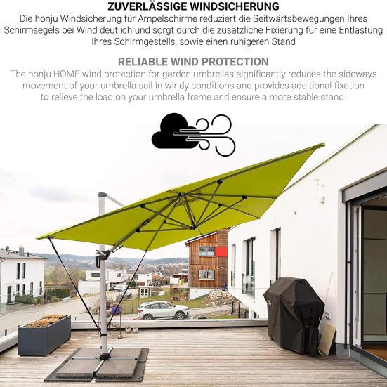 5 шт., ремень для фиксации зонта на открытом воздухе, ремень для защиты от ветра для сада, патио, рынка, регулируемый консольный зонт, ветрозащитная лента