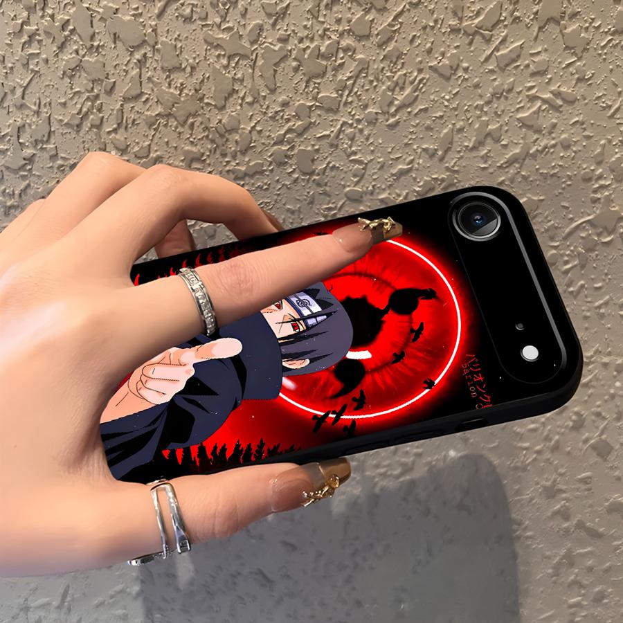 Черный Мягкий Чехол для Телефона для iPhone 7 8 17Air 15 16 14 Plus XR 13 12 11 17 Pro Max XS Max Аниме N-NARUTOS
