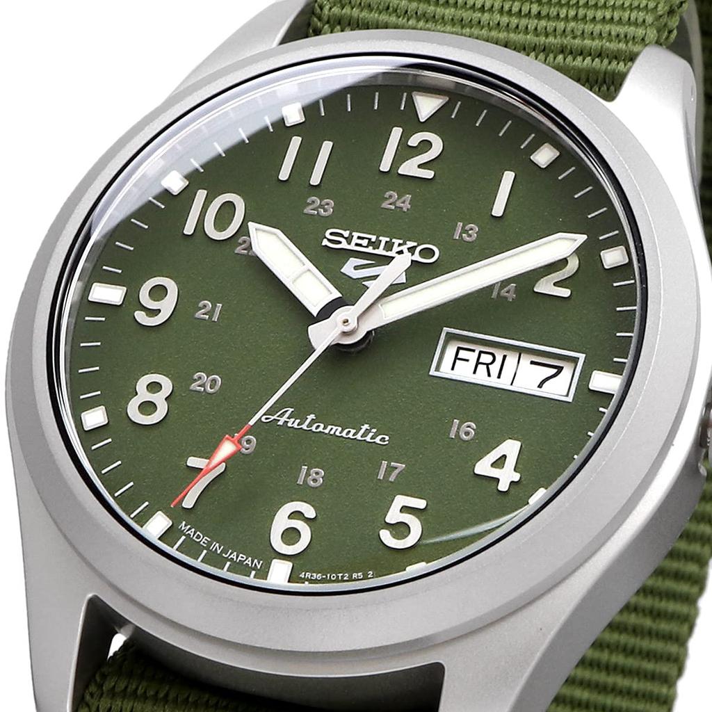 Seiko 5 Спортивные Автоматические Механические Лимитированная Серия Часы Мужские SRPG33 зеленые