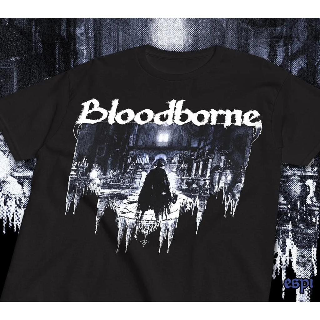 Bloodborne T Shirt Healing Church Fromsoftware Merch vintage Washed Slightly Casual Versatile Comfortable Soft Stylish