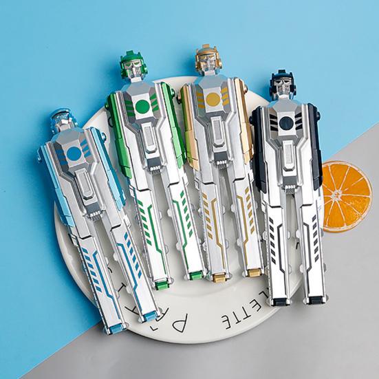0.5mm Gel Pen Foldable Detachable Deformable Robot Shape Writing Ballpoint Pen for Boys