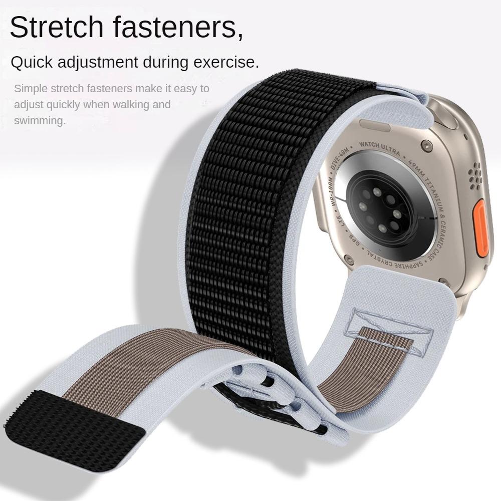 Нейлоновый ремешок с петлей Alpine для Apple Watch Ultra 2, 49 мм, ремешок 42 мм, 44 мм, спортивный браслет для iWatch Series 9, 8, 7, 45 мм, 6, 5, 4 se Correa